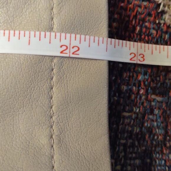 Calvin Klein Women's Size S Jacket Camel Tan Faux Leather Zip Military Collar - Picture 11 of 11